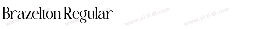 Brazelton Regular字体转换 Brazelton Regular字体转换